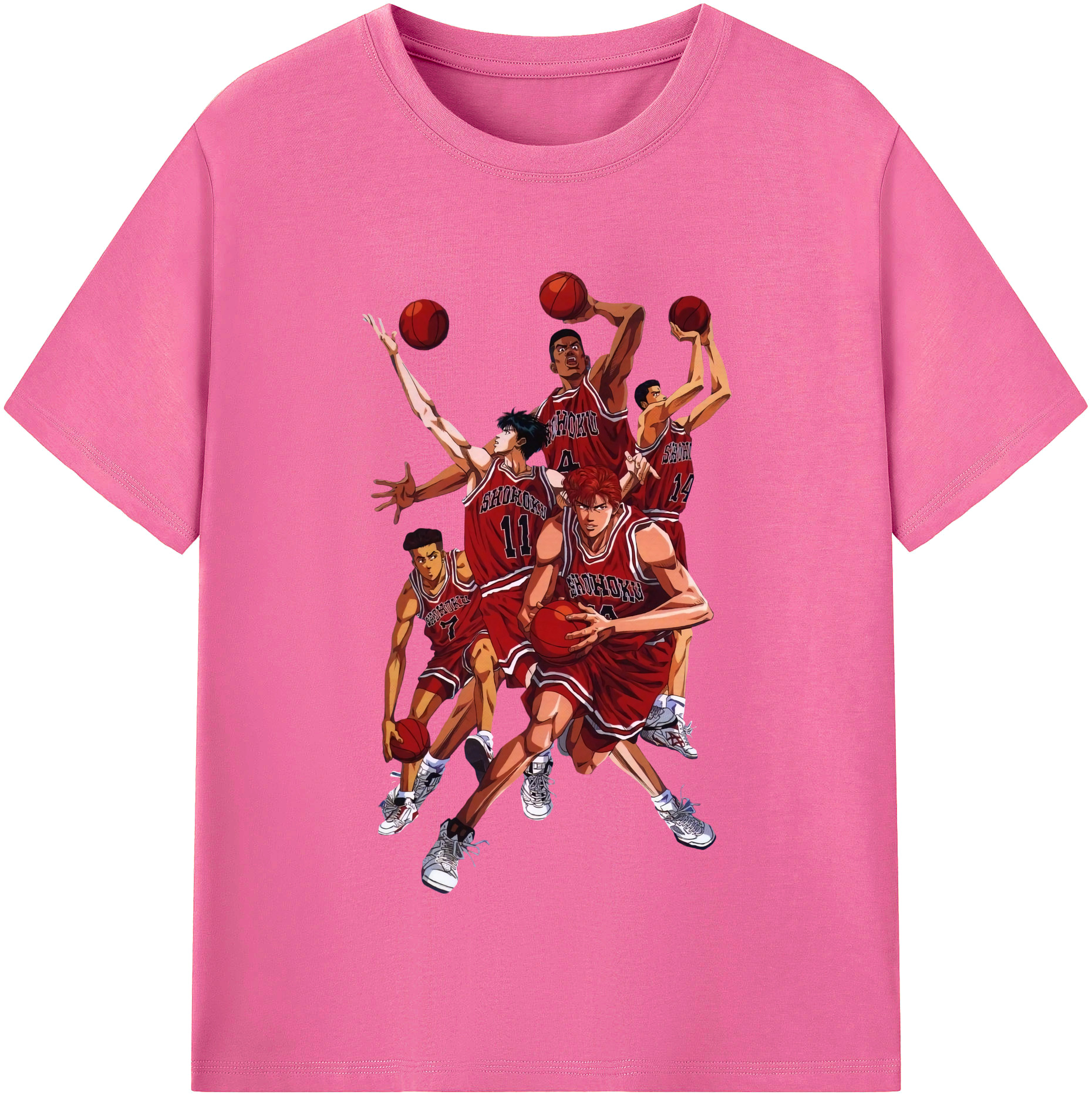 （画像用） SLAM DUNK／スラムダンク レディースカジュアルプリントTシャツ（綿100％）
